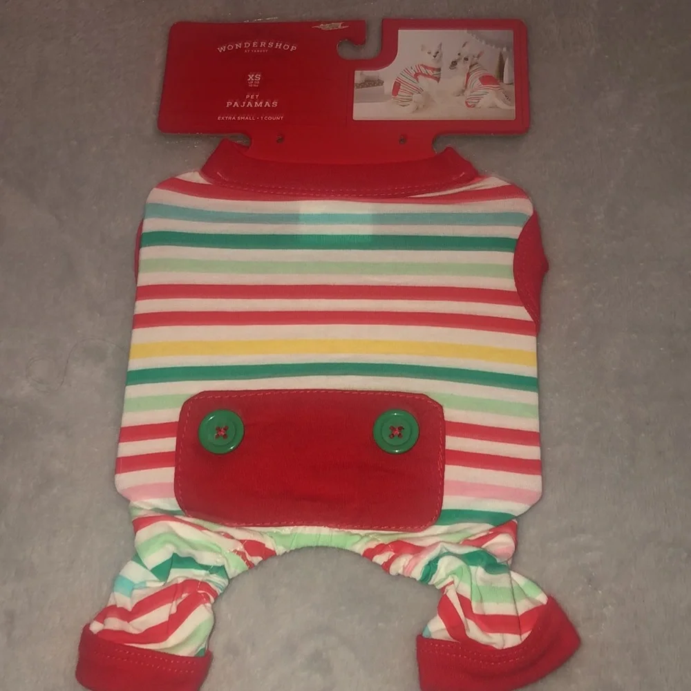 Dog Cat Pet‎ Christmas Costume Pajamas XS New